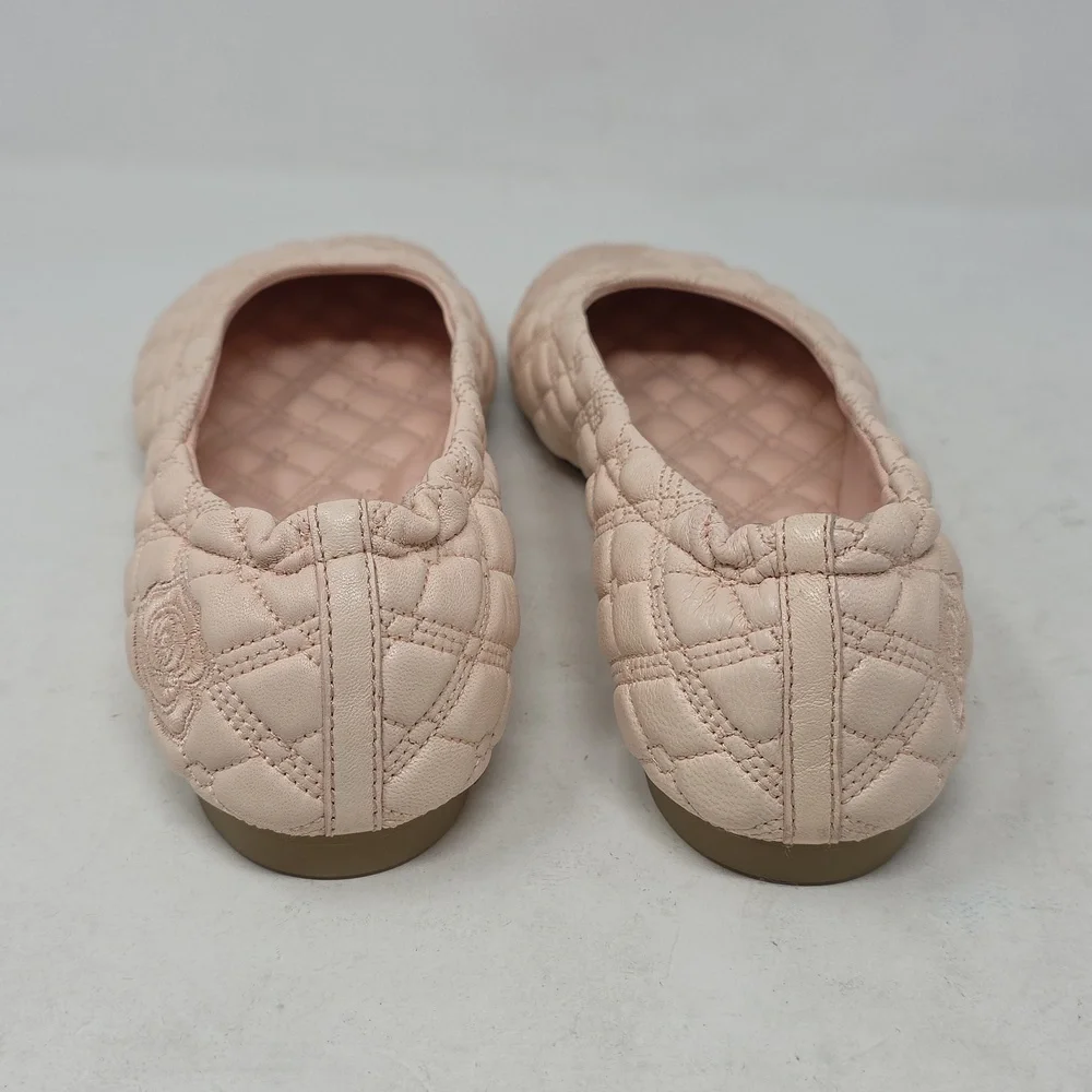 Burberry Sadler Quilted Cream Ballet Flats Sizr 39